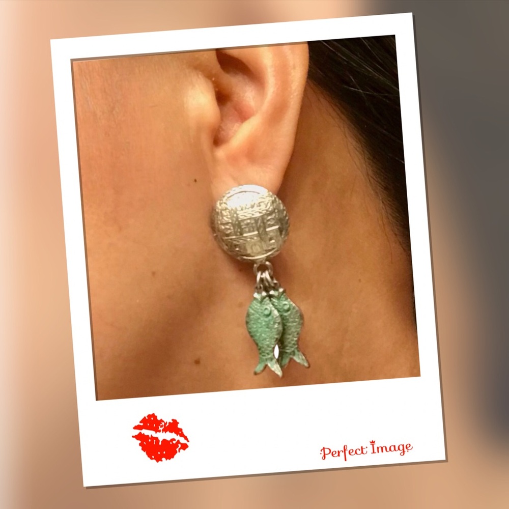 Charming Vintage Dangling Fishes Earrings